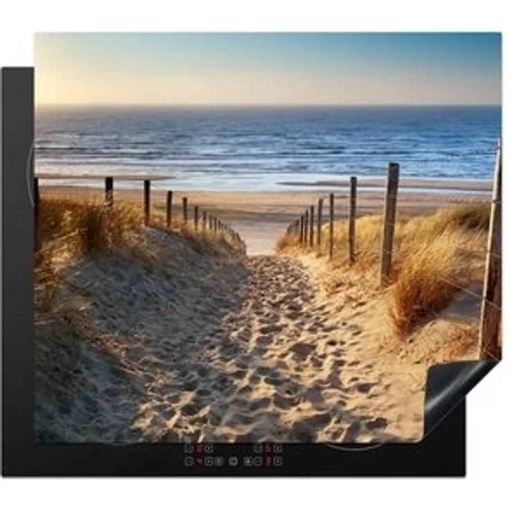 MuchoWow Herd-Abdeckplatte Strand - Meer - Niederlande - Dünen - Sonne, Vinyl, (1 tlg), Ceranfeldabdeckung Küche, Herdabdeckplatte Einteilig, 60x52 cm – Bild 6