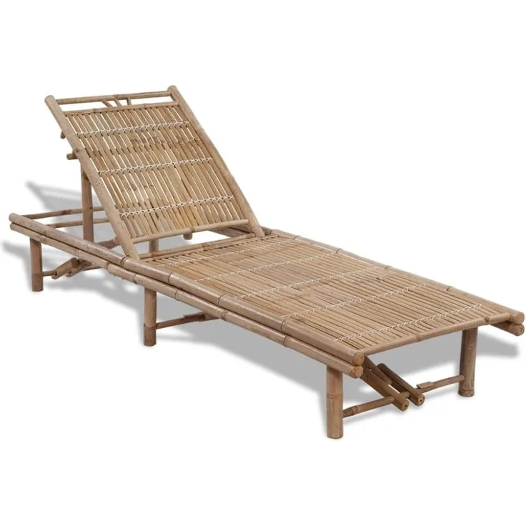 vidaXL Sonnenliege Bambus 41499