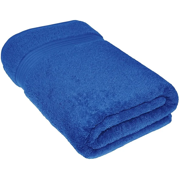 Lashuma Saunatuch Linz, Frottee (1-St), Großes Handtuch 70x200 cm blau uni – Bild 3