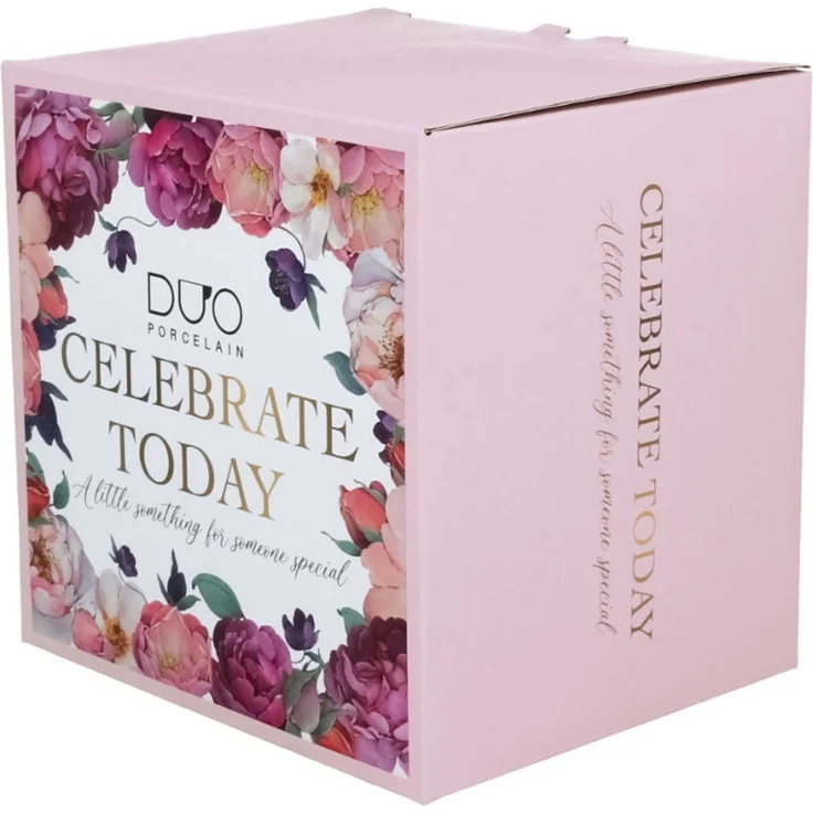 DUO Becher mit Fuß SPRING ROSES WHITE, 510 ml, New Bone China Porzellan – Bild 5