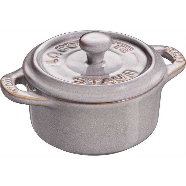 Staub Staub Mini-Cocotte rund 200 ml antikgrau 405119980