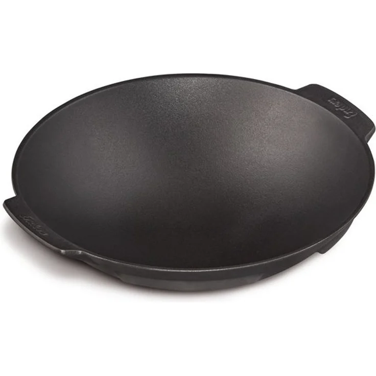 Enders Switch Grid Wok schwarz, aus massiv, emailliertem Gusseisen, gute Hitzeverteilung, Seitengriffe, passend für viele Enders Switch Grid-Roste, B38 x L35 x H10 cm #7797 – Bild 3