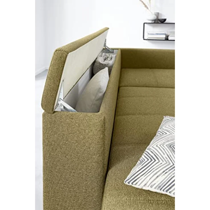 LOOKS by Wolfgang Joop Looks III Designer Sofa mit Boxspringfederung, Ecksofa mit Bettfunktion, braun, 287x229x77 cm – Bild 6