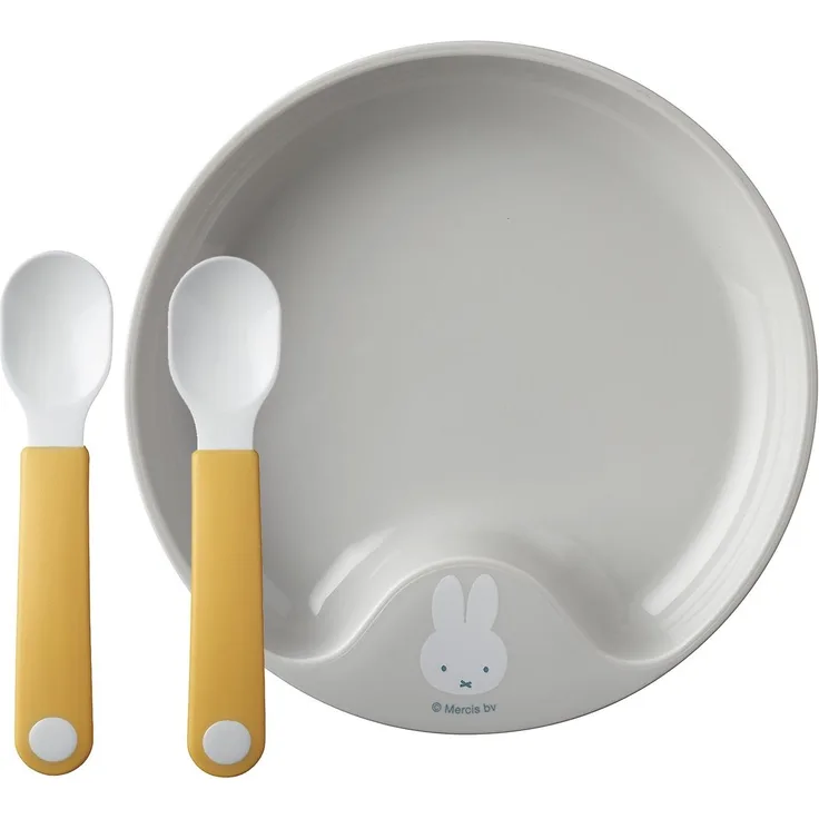 Mepal Mio Lernteller mit Lernlöffel Miffy Explore