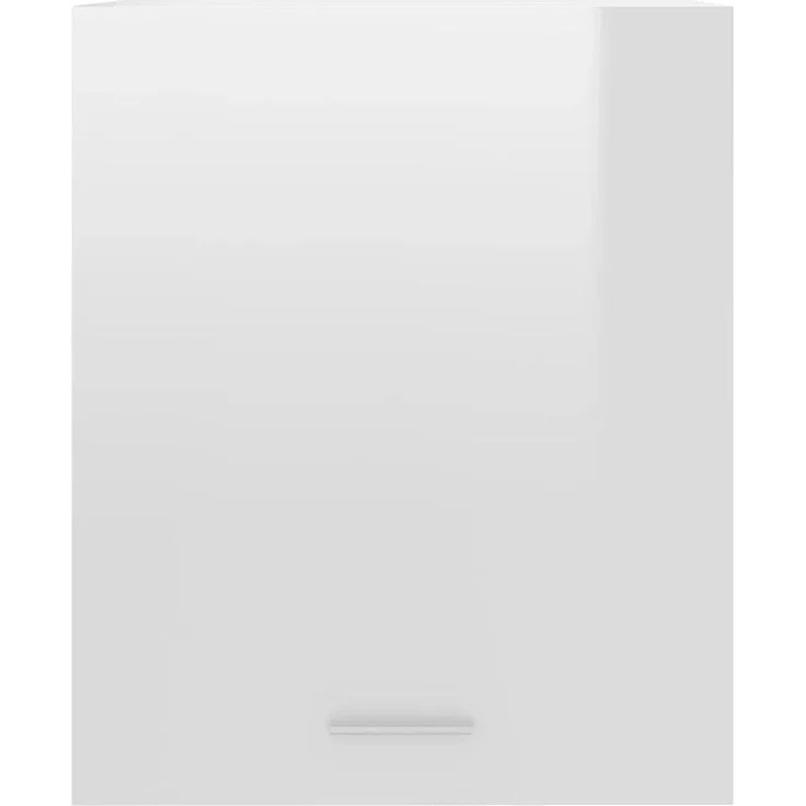vidaXL 2X Hängeschrank 2 Regalböden Küchenschrank Küche Schrank Einbauküche Küchenzeile Küchenmöbel Oberschrank Hochglanz-Weiß 50 x 31 x 60 cm Holzwerkstoff – Bild 9