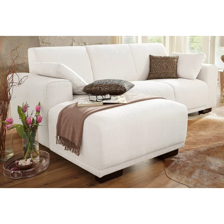Home affaire Ecksofa Bornholm inkl. 2 Kissen, Stellmaße 234x162 cm L-Form, Recamiere wahlweise links oder rechts bestellbar