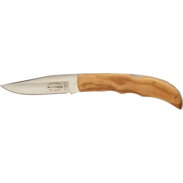 Dick Taschenmesser Olivenholzgriff Klappmesser Klingenlänge 90 mm, Outdoormesser