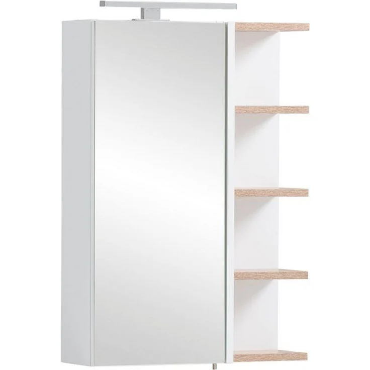 Schildmeyer Spiegelschrank Balto, Breite 49 cm Mit LED-Beleuchtung, Regal beidseitig montierbar – Bild 4