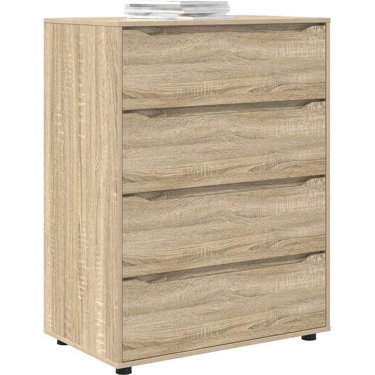 vidaXL Stauraumschränke 80 x 48 x 105 cm Holzwerkstoff Sonoma-Eiche 3406227 – Bild 3