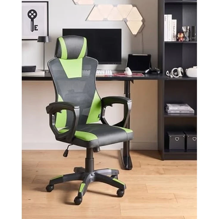 Bürostuhl IGNIS Kunstleder Limettengrün – Bild 2