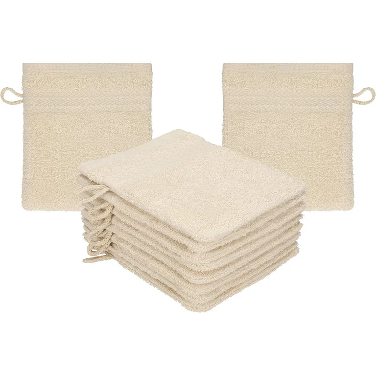 Betz Seiftuch 10-tlg. Waschhandschuhe-Set PREMIUM 100% Baumwolle 16x21 cm