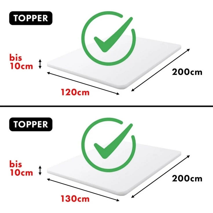 Jacobson Spannbettlaken TOPPER aus 100% Baumwolle, Jersey Bettlaken 160 g/m², Spannbetttuch mit Gummizug, OEKO-TEX®, pflegeleicht, viele Farben – Bild 3