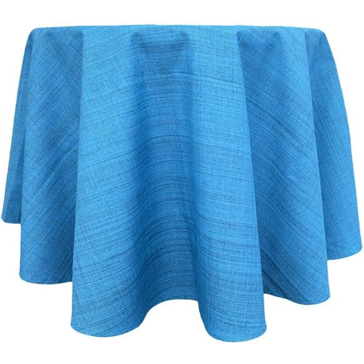 matches21 HOME & HOBBY Tischdecke Outdoor Garten-Tischdecke türkis rund 145 cm abwaschbar (1-tlg), Modernes wetterfestes Tischtuch für Außenbereich Garten-Tisch – Bild 4