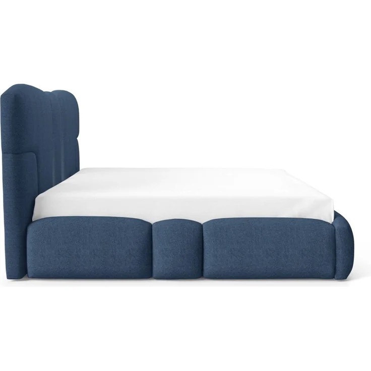 Polsterbett Schlafzimmerbett JORDAN 200x200cm in Stoff Doha Blau – Bild 3
