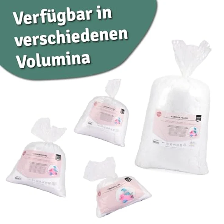 Vaessen Creative Flauschige Weiche Polyester Füllung für Plüschtiere, Kissen und Bastel-Projekte, Weiß, 500gr Verpackung kann variieren – Bild 8