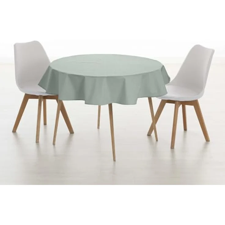Belum Tischdecke, rund, Durchmesser 180 cm, schmutzabweisend, 100% harzige Baumwolle, kein Wachstuch, Baumwollberührung, wasserdichte Tischdecke, schmutzabweisend, flüssigkeitsabweisend – Bild 4