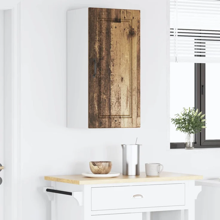 vidaXL Wandschrank PORTO Altholz 40 x 31 x 80 cm Holzwerkstoff 885383 – Bild 4