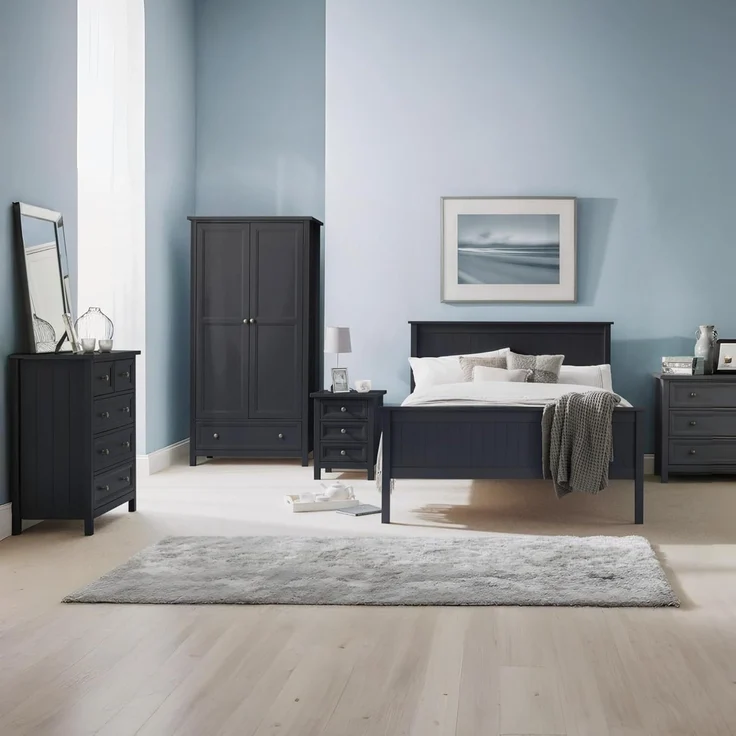 Julian Bowen Maine Kommode mit 3+2 Schubladen, Anthrazit, Holzwerkstoff, Einheitsgröße – Bild 8