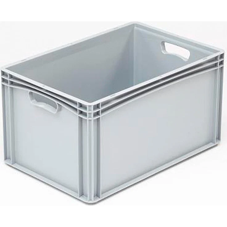 Eurobehälter 60x40x32 cm 64 l grau Eurobox Transportbox Lagerkiste Stapelbox Kunststoffbox – Bild 1