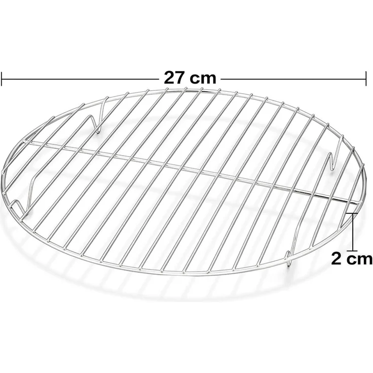 Homikit Rund Abkühlgitter 2er-Set Edelstahl Kuchen Auskühlen Dämpfen 27cm – Bild 7