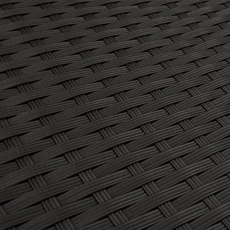 vidaXL 7-tlg. Garten-Sofagarnitur mit Kissen Schwarz Poly Rattan 3272217 – Bild 9