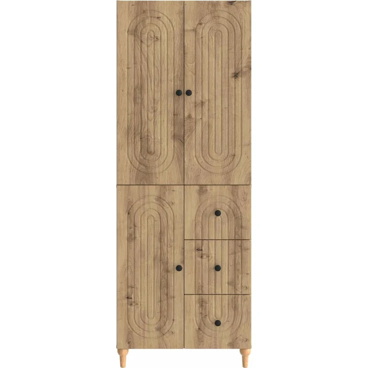 vidaXL Schrankset 2 stk. Artisan-Eiche 66 x 34,5 x 90 cm Holzwerkstoff 3416483 – Bild 5