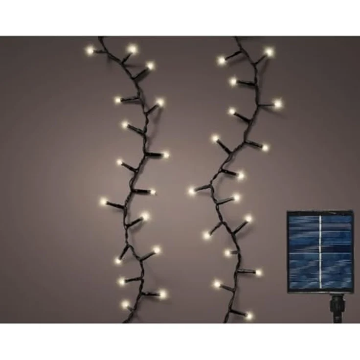 Kaemingk Solar LED-Licherkette Compact 11 m warmweiß – Bild 2