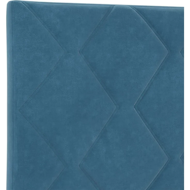 vidaXL Boxspringbett mit Matratze mit Kopfteil Blau 120 x 190 cm Samt 3451647 – Bild 9
