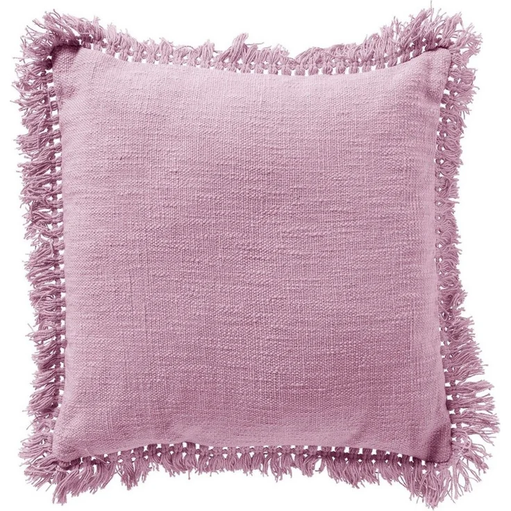 Dutch Decor Kissenhülle Uni 'Jonna' 45x45 cm, Mit Fransen – Bild 1