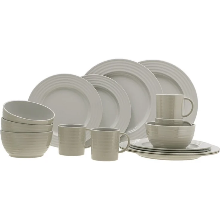 Travellife Geschirr-Set Melamin Geschirr Set Palma Camping, Melamin, Glasierte Keramik Optik 16 teilig – Bild 5