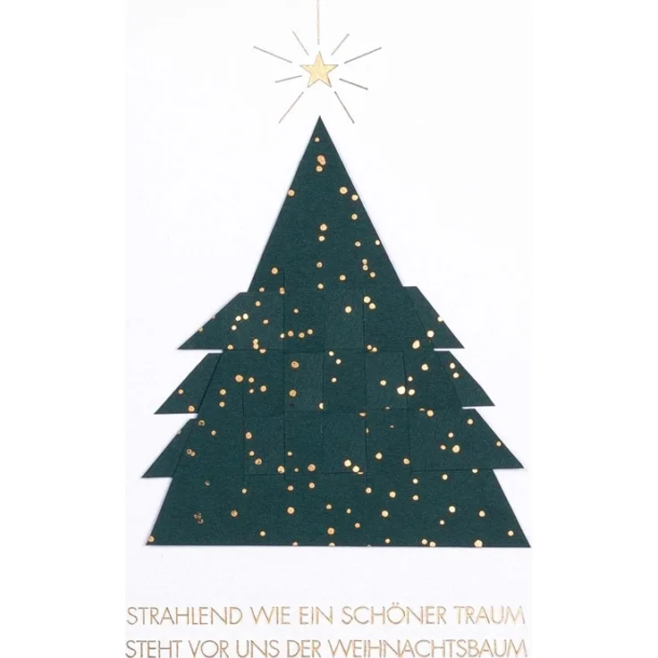 Räder Papierkunstkarte Weihnachtsbaum