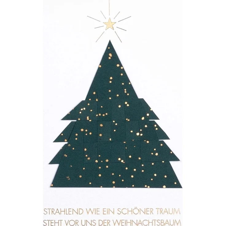 Räder Papierkunstkarte Weihnachtsbaum