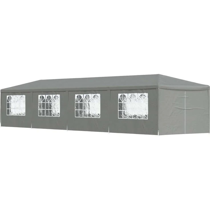 vidaXL Party-Zelt 1200 x 300 x 255 cm Hellgrau PE und Stahl 42033003 – Bild 1