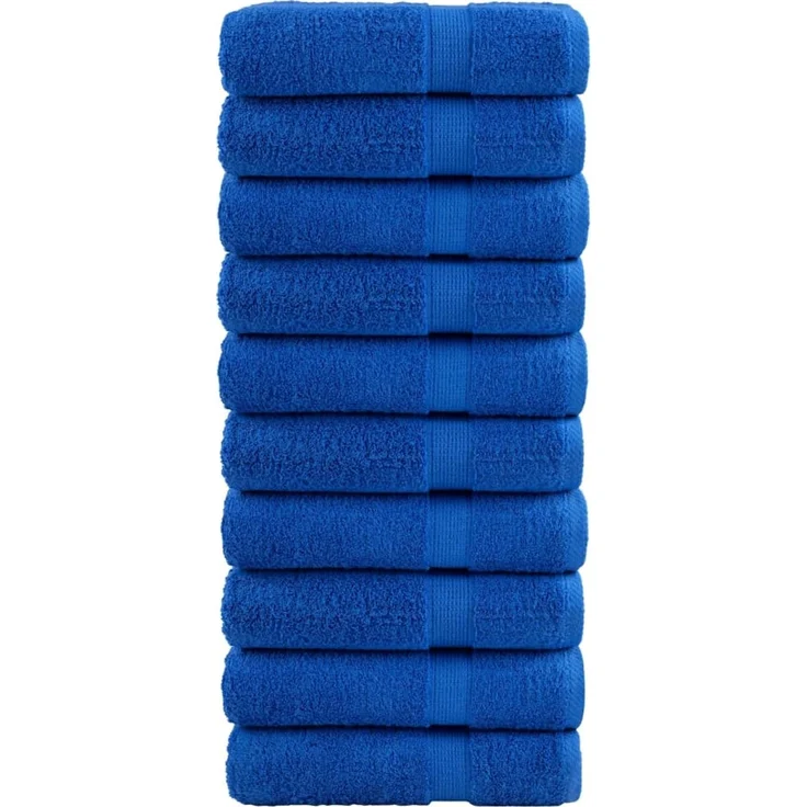 vidaXL 'SOLUND' Premium-Badetücher, 10 Stk., Blau, 50x100 cm – Bild 1