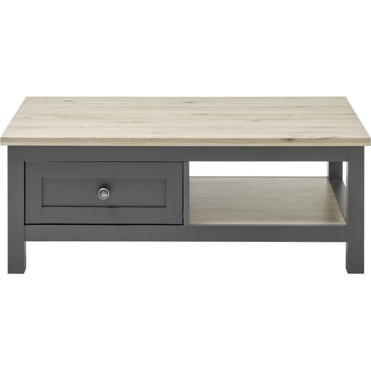 Couchtisch >Bocage< in San Remo, anthrazit, Holzwerkstoff - 114x43x60cm (BxHxT) – Bild 3
