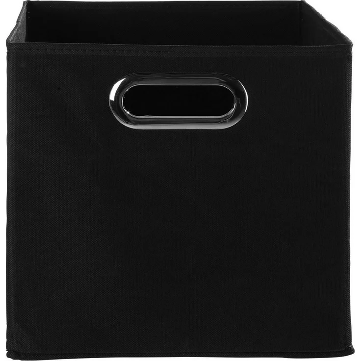 casa NOVA Aufbewahrungsbox ENNI, 4er Set, Vlies, B 27 cm x T 27 cm, Schwarz – Bild 2