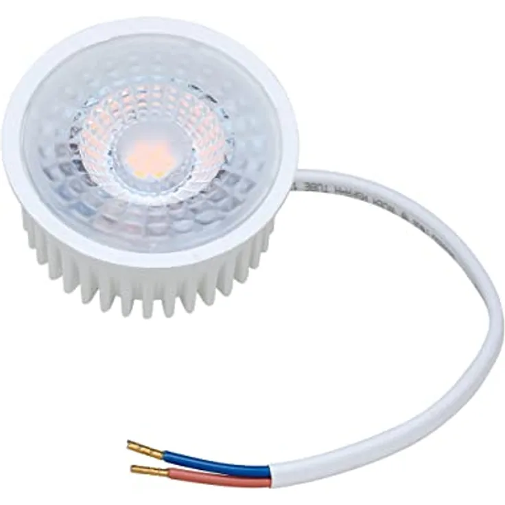 Oktaplex Nizza GU10 Ersatz LED Modul 3er Set, 230V stufenlos dimmbar, warmweiß, 5W, 380 Lumen, flach, Ø 50mm x 23mm