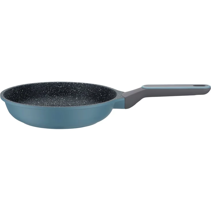 GSW Topf-Set Blue Granit, Aluminiumguss (Set, 7-tlg, Kochtopf 20/24 cm, 1 Stielkasserolle 16 cm, 1 Bratpfanne 24 cm), Induktion – Bild 3