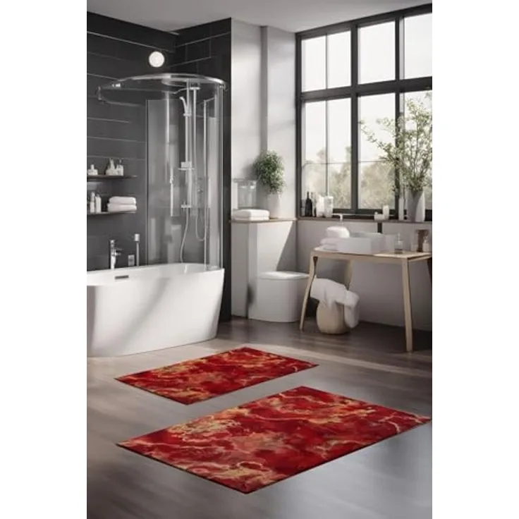 Mijolnir 'CT-5052' Badematten-Set (2-teilig), Mehrfarbig
