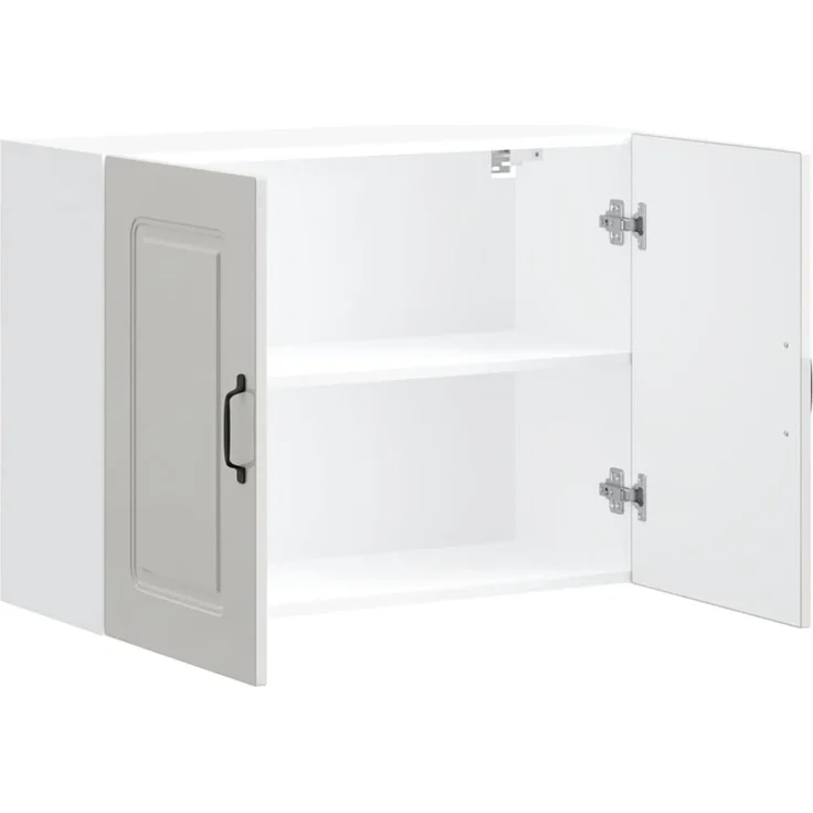 vidaXL Küchen-Hängeschrank Kalmar Hochglanz-Weiß Holzwerkstoff 853589 – Bild 5
