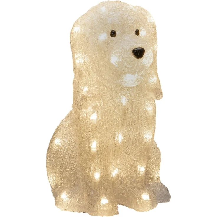Konstsmide LED Acryl Hund sitzend Außen 40 warmweiße Dioden – Bild 1