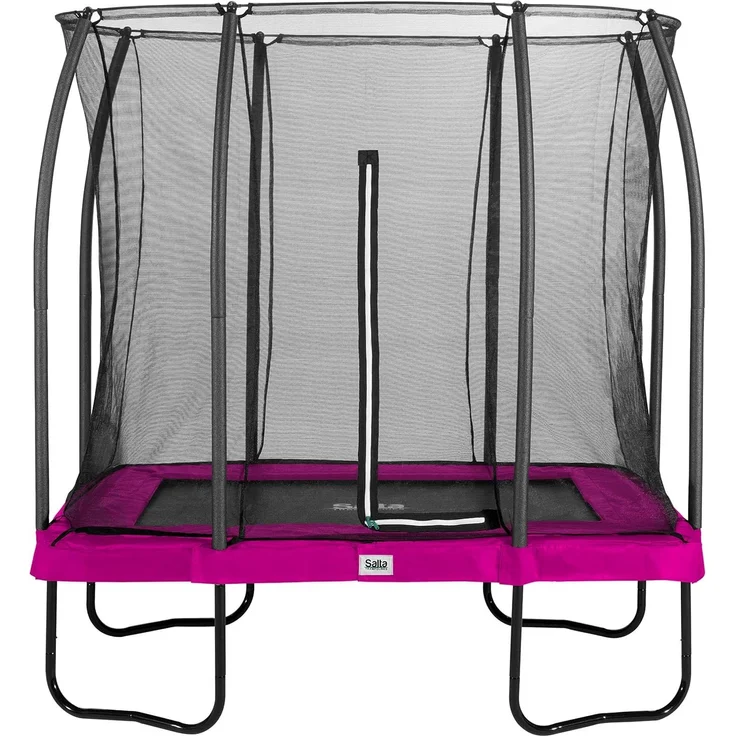 Salta 'Comfort Edition' Trampolin inkl. Sicherheitsnetz, rechteckig, Stahl pink, 249 x 214 x 153 cm – Bild 4
