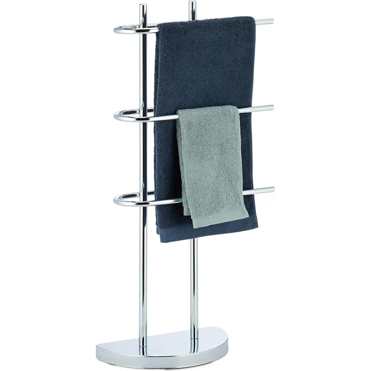 Relaxdays Handtuchhalter Chrom dreiarmig – Bild 1