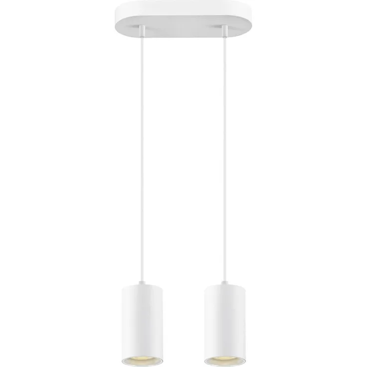 SLV 'Asto Tube' Pendelleuchte, Aluminium weiß, 2-flammig, GU10