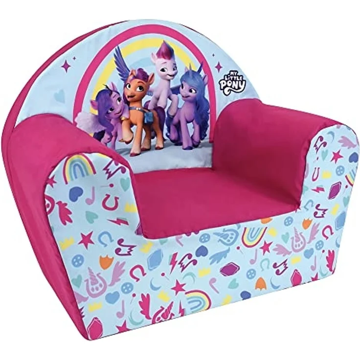 Fun House My Little Pony Sessel Club Zipp Sunny PIPP Izzy für Kinder Herkunft Frankreich Garantie L 52 x T 33 x H 42 cm – Bild 1