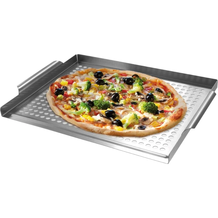 Bremermann Grillplatte, Edelstahl grau, 39,5 x 3 x 29 cm – Bild 2