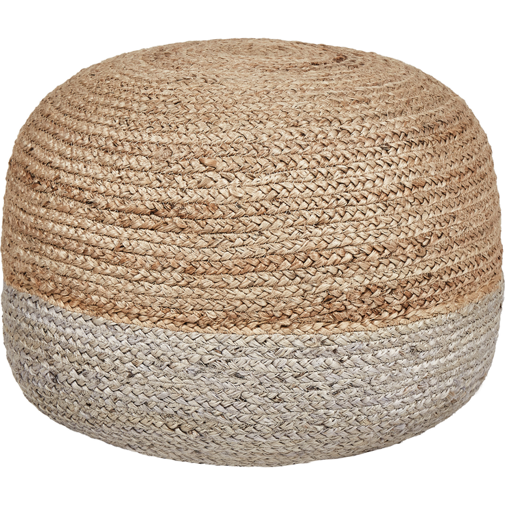 Pouf DUKI Jute Taupe