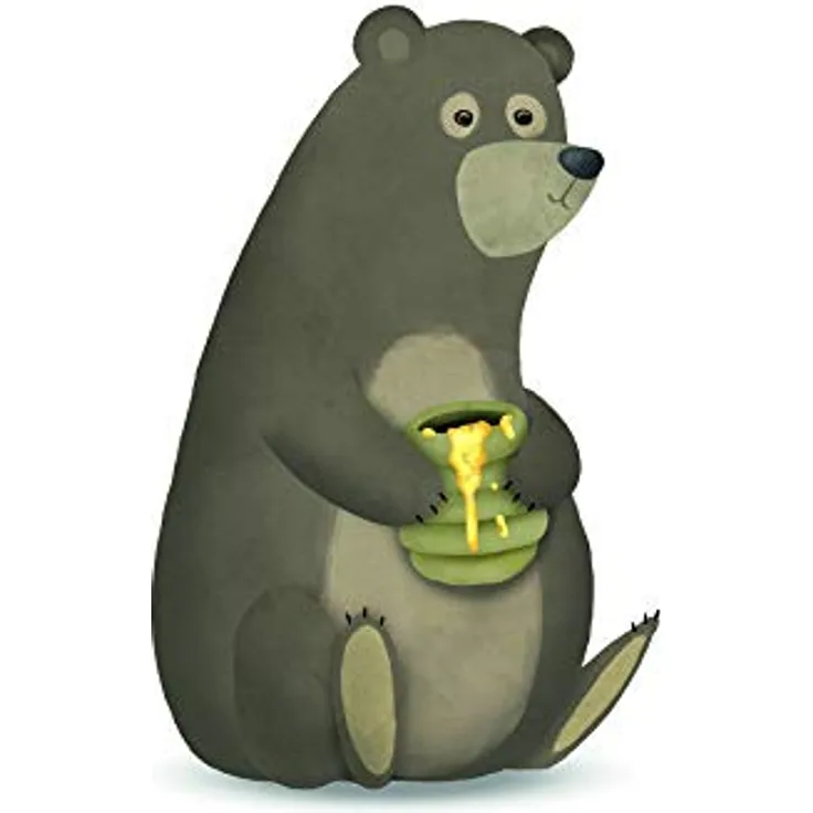 Komar Cute Animal Bear Wandbild, Poster auf Premium-Photopapier, Größe 30 x 40 cm, ohne Rahmen, für Wohnzimmer und Schlafzimmer