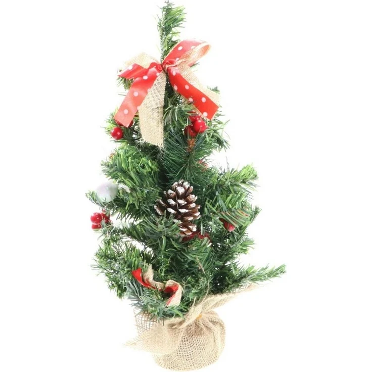 Koopman Künstlicher Weihnachtsbaum 2er Set fertig geschmückter dekorierter künstlicher Tannenbaum – Bild 3