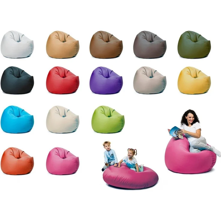 sunnypillow Sitzsack mit Styropor Füllung Outdoor & Indoor für Kinder und Erwachsene – Bild 1